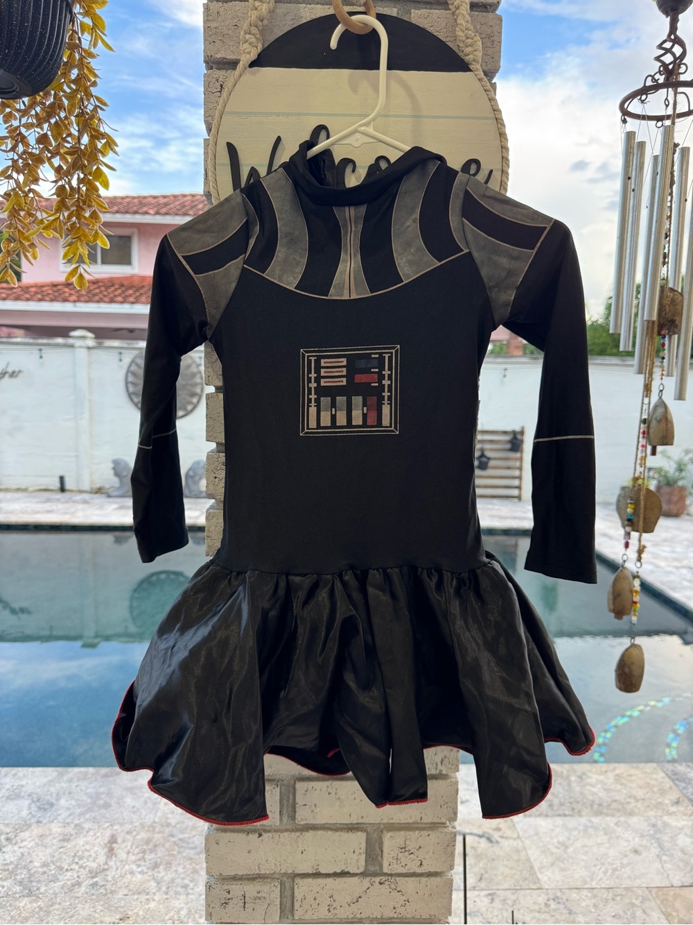 Rubies Girls Darth Vader Style Costume Dress Medium